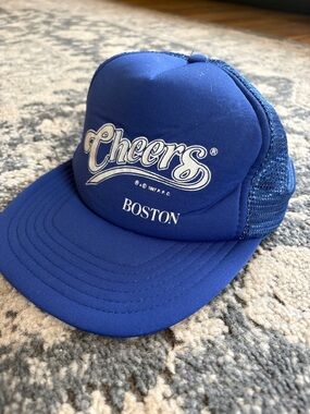 Vintage 1987 Cheers Boston Bar TV Television Show Snapback Trucker Hat Mesh Cap